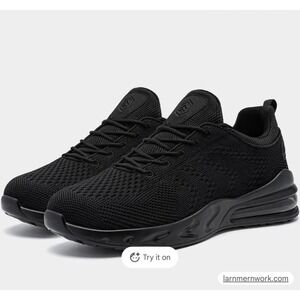 New Larnmern Waterproof Oil Resistant Work Shoes – Black – Women's 5.5